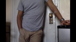 Horny Roommate Bulge – He Can’t Stop Touching It
