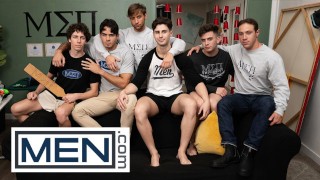 MEN – This Compilation Has It All, Sizzling Hot Threesomes, Spit Roasts And Messy Cumshots