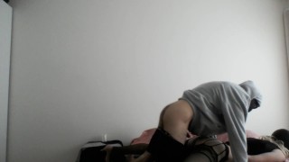Young masked Moroccan guy cum inside blindfolded hooker white sissy CD