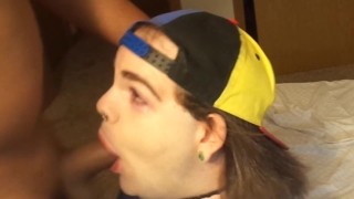 Nice slow b/j, some deep throating until I swallow his load.