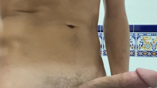 Shave my Armpits and Pubes then jackoff and cum